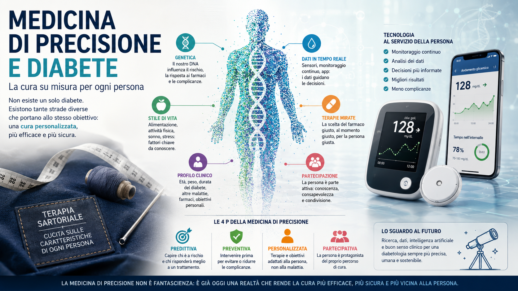Infografica medicina di precisione e diabete